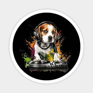 Beagle DJ Magnet